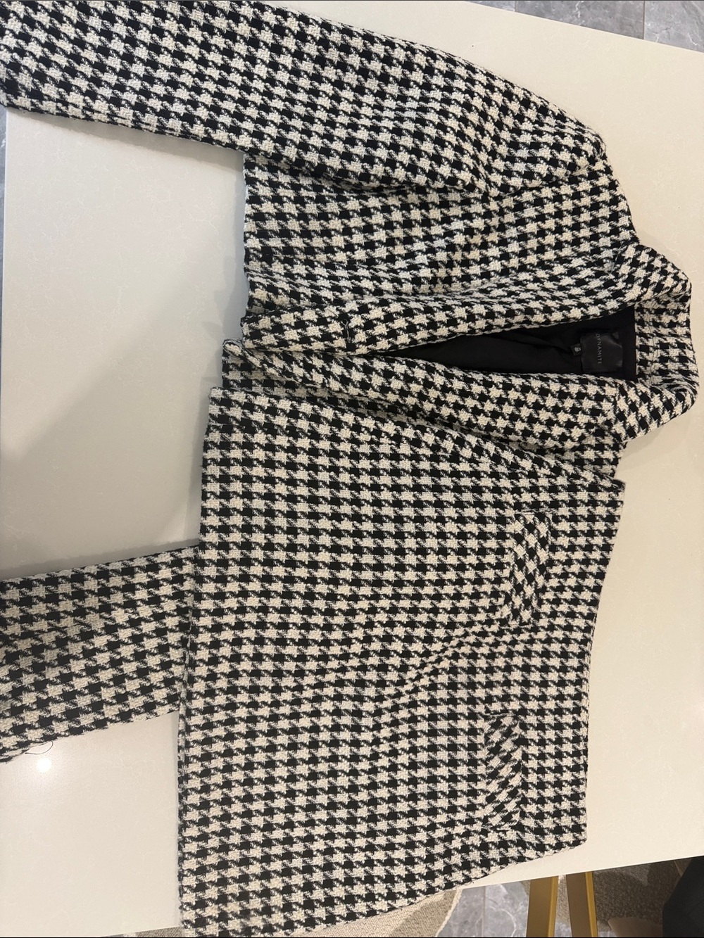 Dynamite Houndstooth Set Skirt and Jacket
